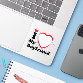 彼氏が大好き シール (ノートパソコンとiPhone)