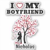 彼氏が大好き シール (正面)