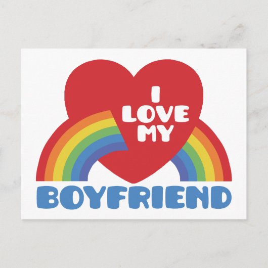 彼氏が大好き ポストカード (正面)