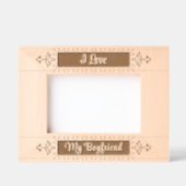 彼氏が大好き レーザー彫刻フレーム (正面)