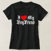 彼氏が大好き Tシャツ (デザイン正面)