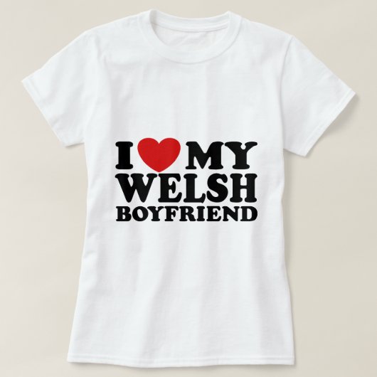 彼氏が大好き Tシャツ (デザイン正面)