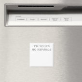 彼氏のおもしろいガールフレンドへのクリスマスプレゼント マグネット (インサイチュ (食洗機))