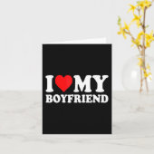 彼氏のことが大好きなバレンタイン 赤いハートのラブ カード (黄色い花)