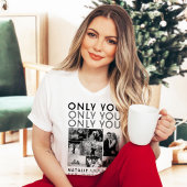 彼氏のためのYou Photo Collage写真シャツ Tシャツ