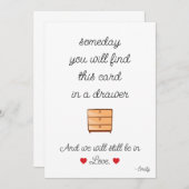 彼氏のクリスマス記念ギフトカード セーブザデート (正面/裏面)