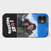 彼氏の写真が大好パーソナライズされたき Case-Mate iPhoneケース (裏面(横))