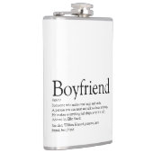 彼氏の定義名言 ブラック＆ホワイト フラスク (右)