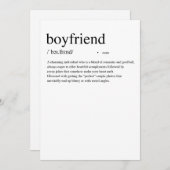 彼氏の定義 バレンタインデー カード (正面/裏面)