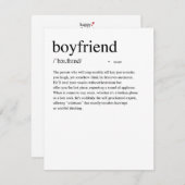 彼氏の定義 バレンタインデー カード (正面/裏面)