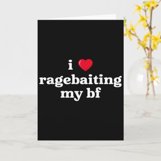 彼氏の怒りを誘うのが好き♥️ 面白いサ カード (黄色い花)