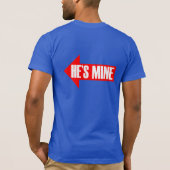 彼氏の矢印右.png tシャツ (裏面)