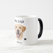 彼氏へのオーダーメイド犬の肖像画ギフト | 名入れ モーフィングマグカップ (正面右)