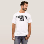 彼氏へのカスタムバースデーギフトクルーネック Tシャツ (正面フル)