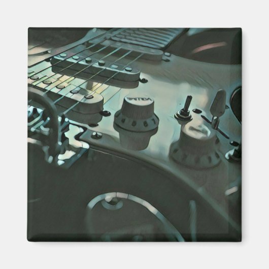 彼氏へのギターギフト マグネット (正面)