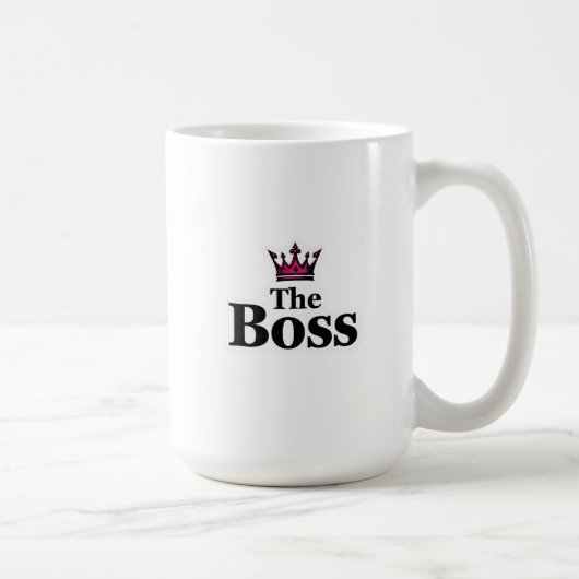 彼氏へのクラウン付き面白リーダーシップコーヒーマグ コーヒーマグカップ (右)