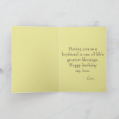 彼氏へのハッピーバースデー カード (内部)