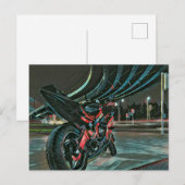 彼氏へのバイクギフト ポストカード (正面/裏面)