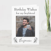 彼氏への誕生日メッセージ カード (正面)