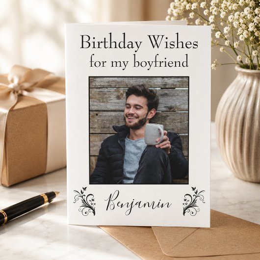 彼氏への誕生日メッセージ カード