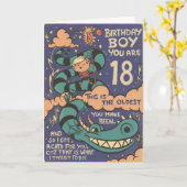 彼氏への18歳の誕生日カード カード (黄色い花)