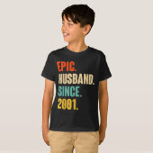 彼氏への24周年結婚記念日のためのエピックなTシャツ Tシャツ (正面フル)