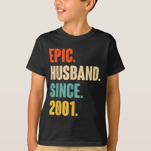 彼氏への24周年結婚記念日のためのエピックなTシャツ Tシャツ (正面)
