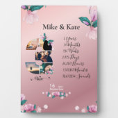 彼氏カスタムの写真コラージュ3周年記念 フォトプラーク (正面)