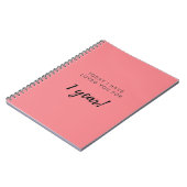 彼氏ガールフレンドの1周年記念ギフトノート ノートブック (左側)