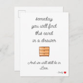 彼氏ギフトカード記念日ラブカード 案内ポストカード (正面/裏面)