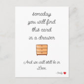 彼氏ギフトカード記念日ラブカード 案内ポストカード (正面)