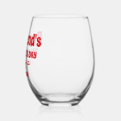 彼氏パーソナライズされたのバレンタインデーシッピーカップ ステムなしワイングラス (左)