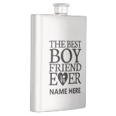 彼氏パーソナライズされたを誘う フラスク (右)