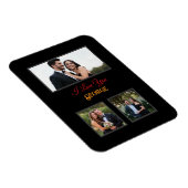 彼氏パーソナライズされた写真バレンタインデー マグネット (右側)