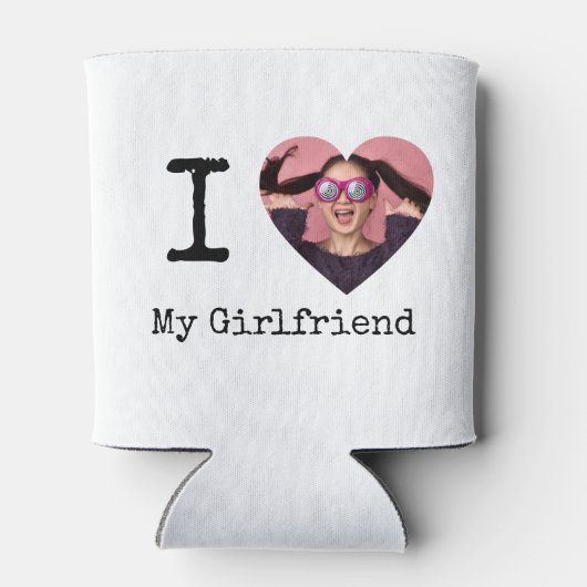 彼氏パーソナライズされた/ガールフレンドが大好きカスタム 缶クーラー (裏面)