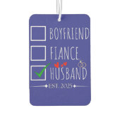 彼氏フィアンセ夫エスト。2025たった今結婚しました カーエアーフレッシュナー (裏面)