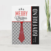 彼氏メリークリスマスネクタイ男らしのために シーズンカード (正面)