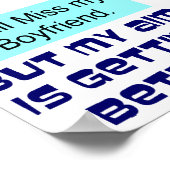 彼氏恋しく思 ポスター (角)