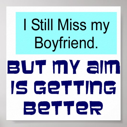 彼氏恋しく思 ポスター (正面)