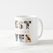 彼氏最高ののエバカスタムー文字写真 コーヒーマグカップ (正面右)