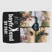 彼氏最高のBy Par Photo Collage Monogram ゴルフタオル (横)