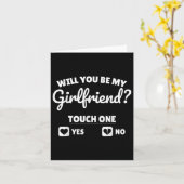 彼氏頼彼女は私のガールフレンドになる カード (黄色い花)