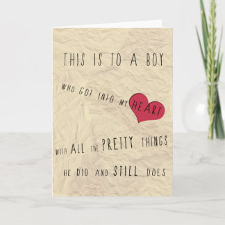 彼氏/夫への挨拶メッセージ カード