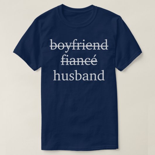 彼氏 婚約者 夫 結婚 Tシャツ (デザイン正面)