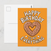 彼氏/彼女のための面白い誕生日食品 ポストカード (正面/裏面)