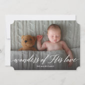 彼疑問に思の愛の休日の写真カード シーズンカード (正面)