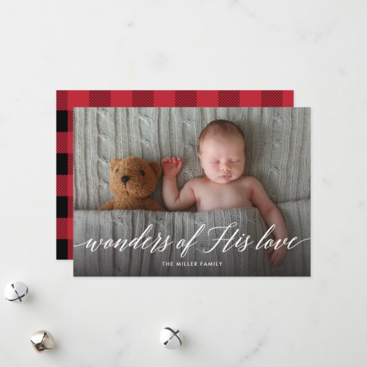 彼疑問に思の愛の休日の写真カード シーズンカード (正面/裏面インサイチュ)