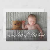 彼疑問に思の愛の休日の写真カード シーズンカード (正面)