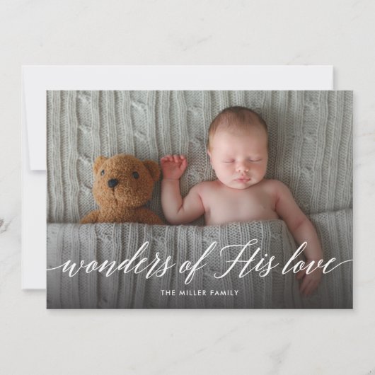 彼疑問に思の愛の休日の写真カード シーズンカード (正面)