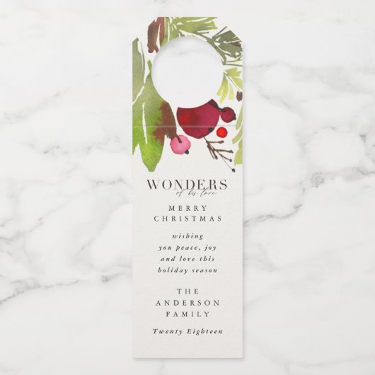 彼疑問に思の愛水の色の休日 ボトルネックタグ (正面)